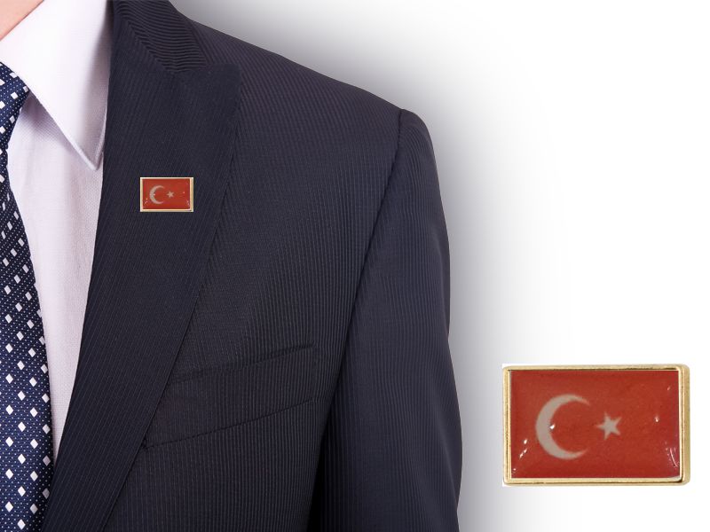 Atatürk ve Türk Bayrağı Rozeti  ATR-07