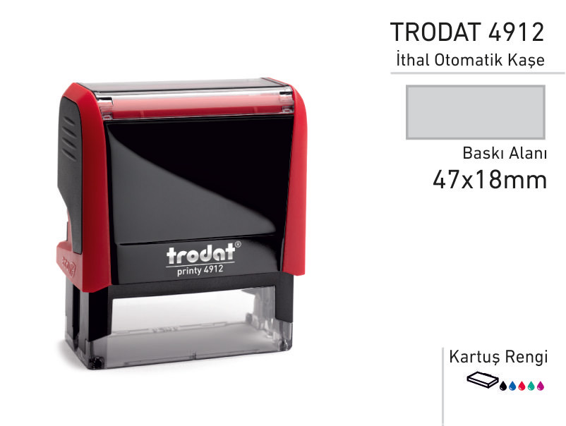 TRODAT İthal Otomatik Kaşe 4912