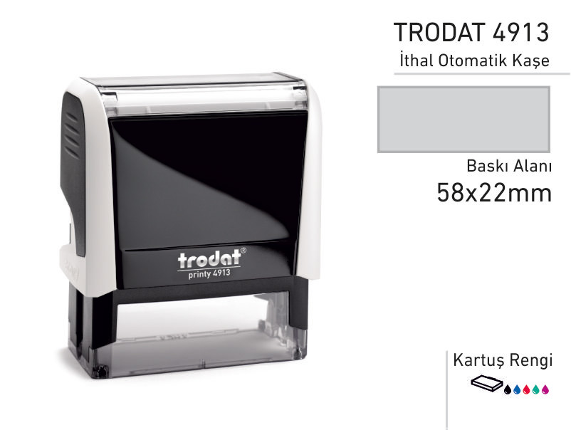 TRODAT İthal Otomatik Kaşe 4913