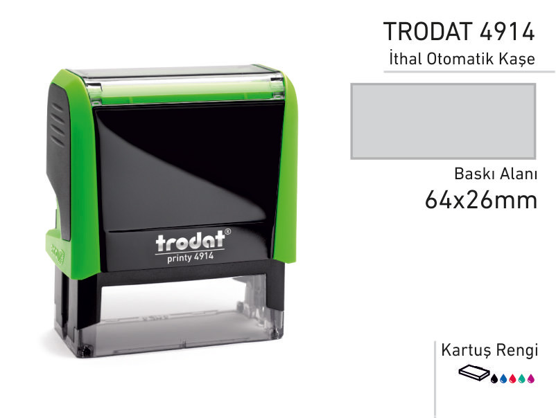 TRODAT İthal Otomatik Kaşe 4914