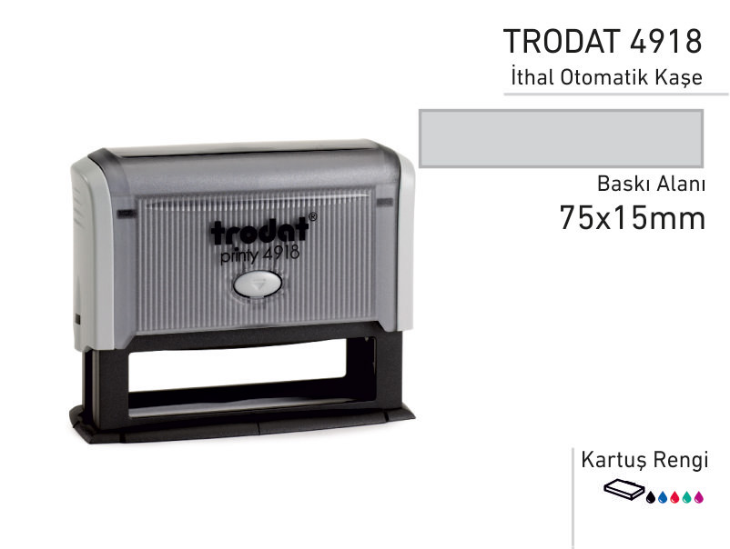 TRODAT İthal Otomatik Kaşe 4918