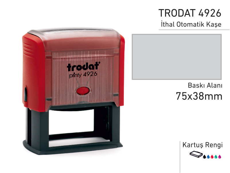 TRODAT İthal Otomatik Kaşe 4926