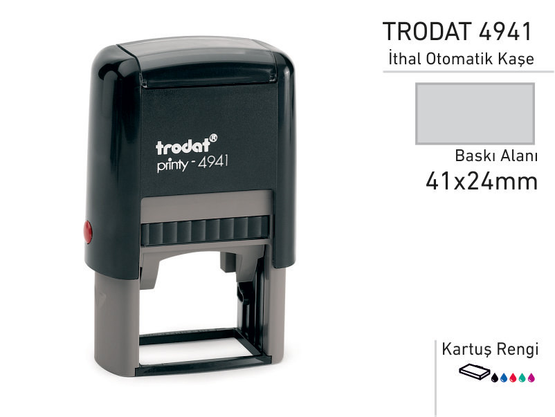 TRODAT İthal Otomatik Kaşe 4941